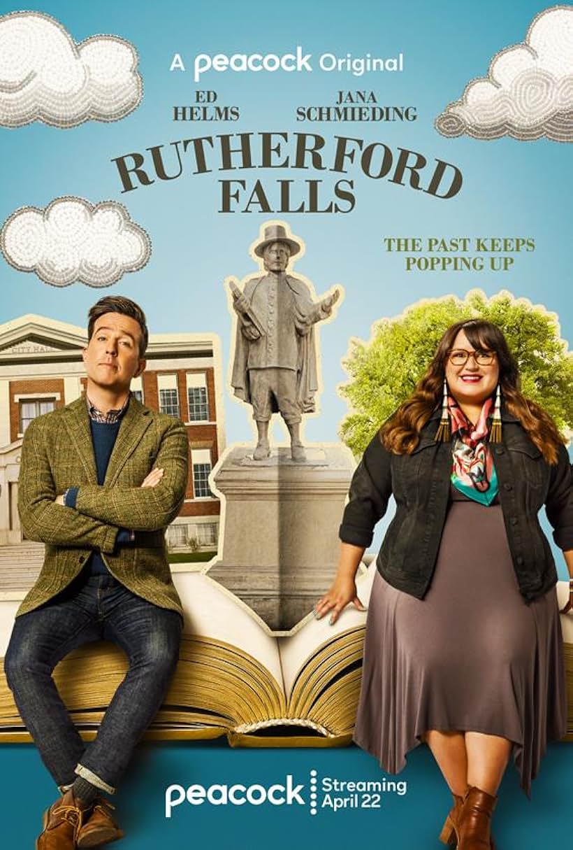 Ed Helms and Jana Schmieding in Rutherford Falls (2021)