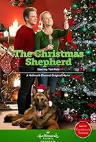 Teri Polo, Martin Cummins, and Ace in The Christmas Shepherd (2014)