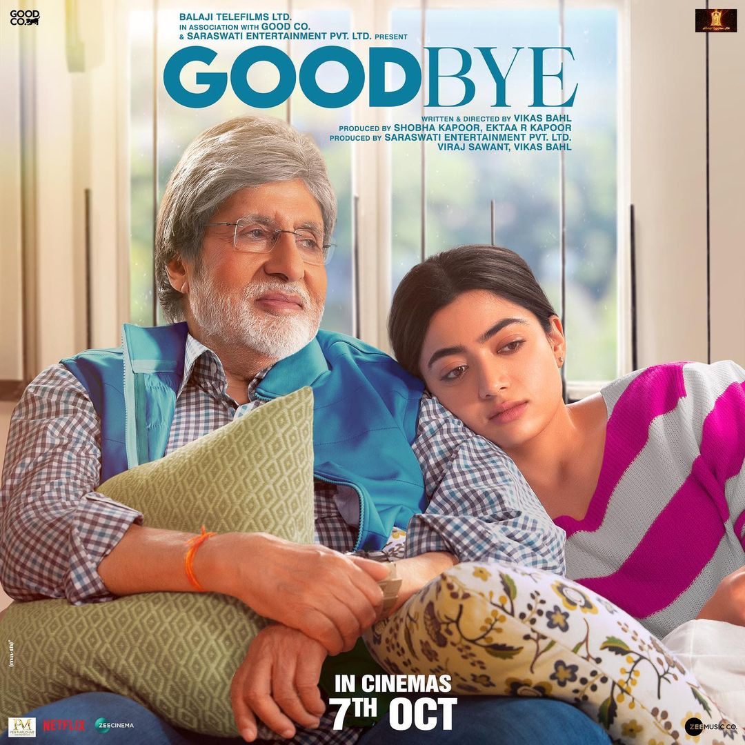 Amitabh Bachchan and Rashmika Mandanna in Goodbye (2022)