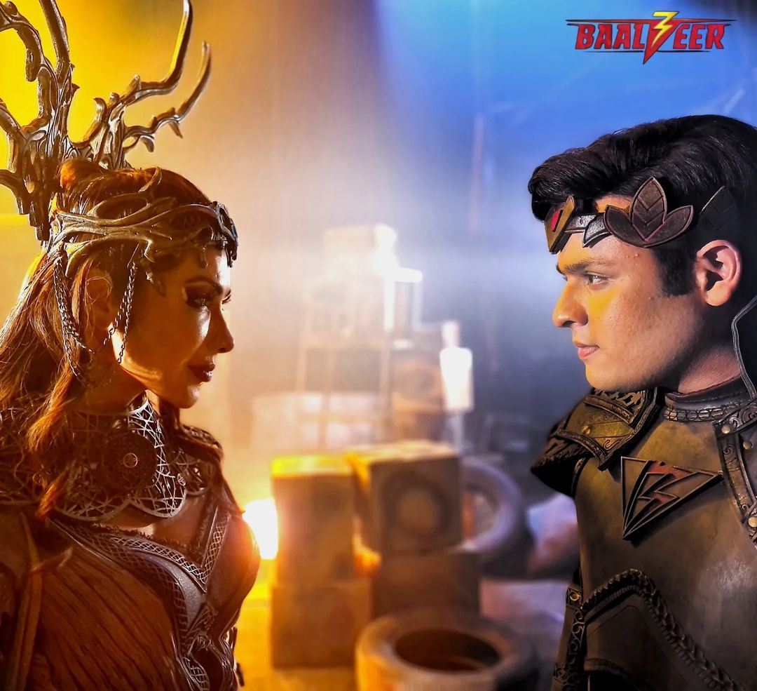 Aditi Sanwal and Dev Joshi in Baalveer 3 (2023)