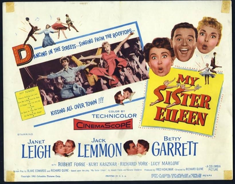 Jack Lemmon, Janet Leigh, Bob Fosse, and Betty Garrett in My Sister Eileen (1955)