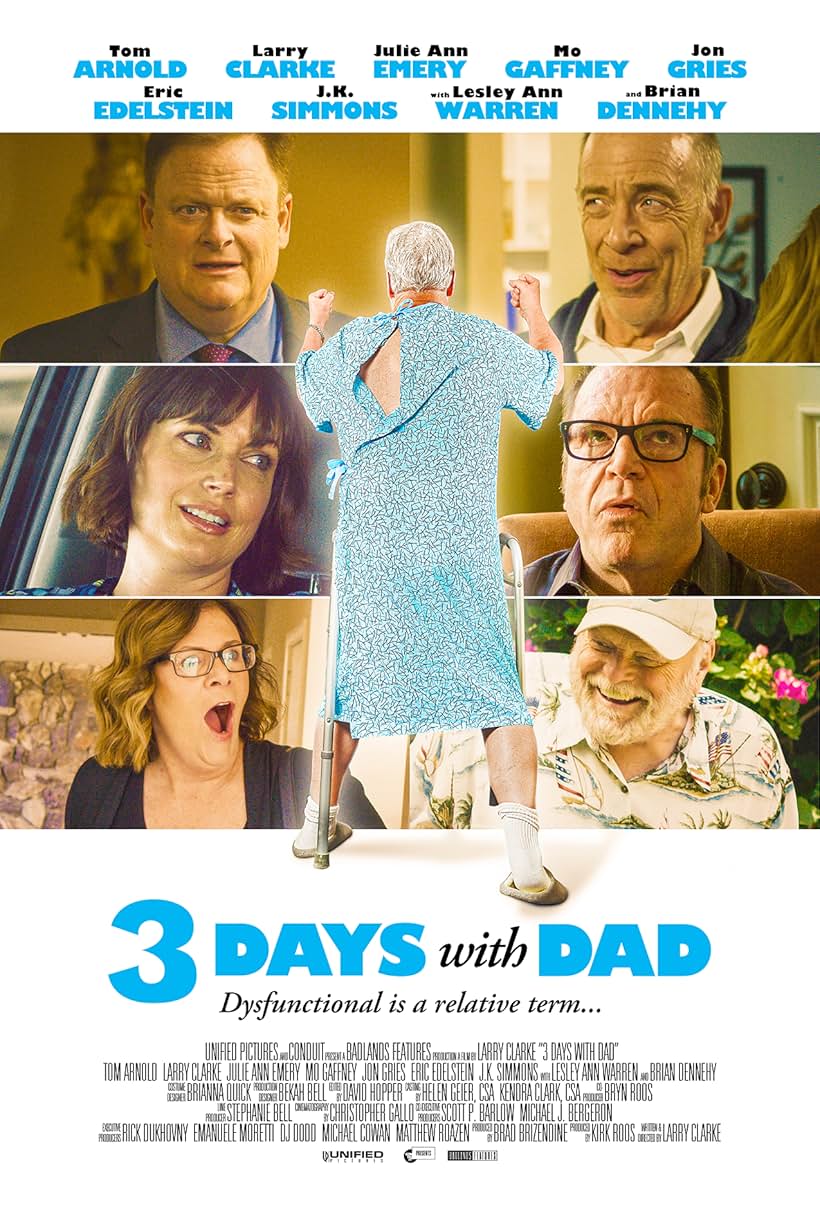 Tom Arnold, Brian Dennehy, Larry Clarke, Mo Gaffney, J.K. Simmons, and Julie Ann Emery in 3 Days with Dad (2019)