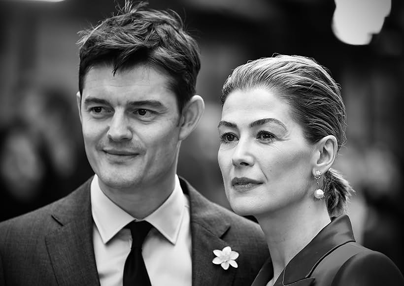 Rosamund Pike and Sam Riley at an event for Radioactive (2019)