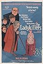 Alec Guinness, Peter Sellers, Herbert Lom, Danny Green, Katie Johnson, Cecil Parker, and Jack Warner in The Ladykillers (1955)