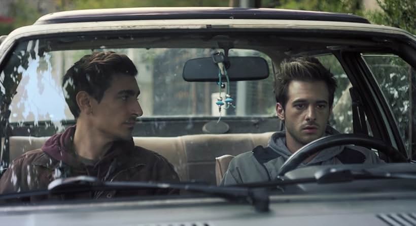 Anton Weil and Vasilis Magouliotis in The Man with the Answers (2021)