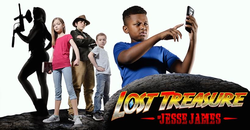 Qailen Chambers, Megan Sims, Jaidyn Franz, Noah Billington, and Riley Sullivan in Lost Treasure of Jesse James (2020)