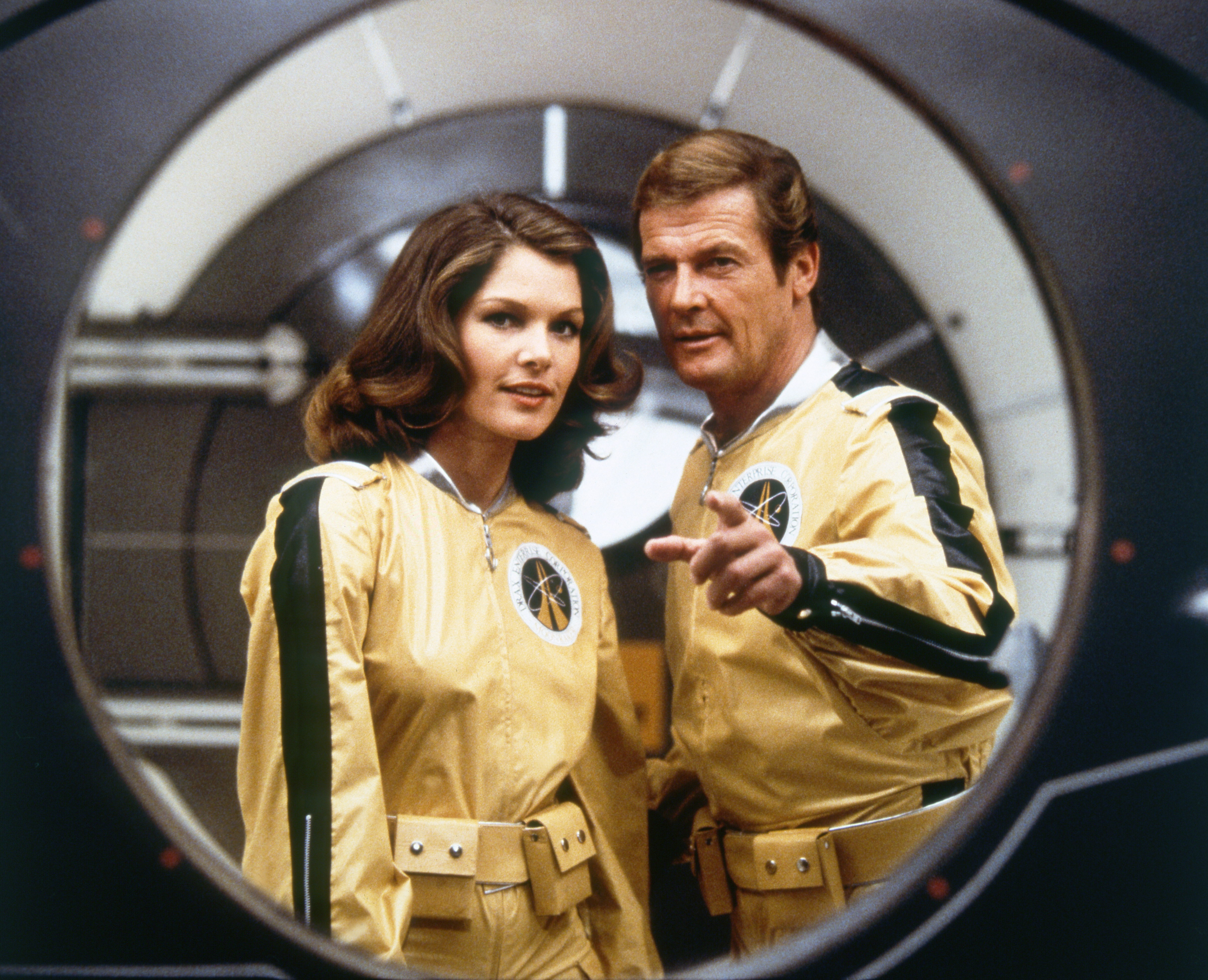 Roger Moore and Lois Chiles in Moonraker (1979)