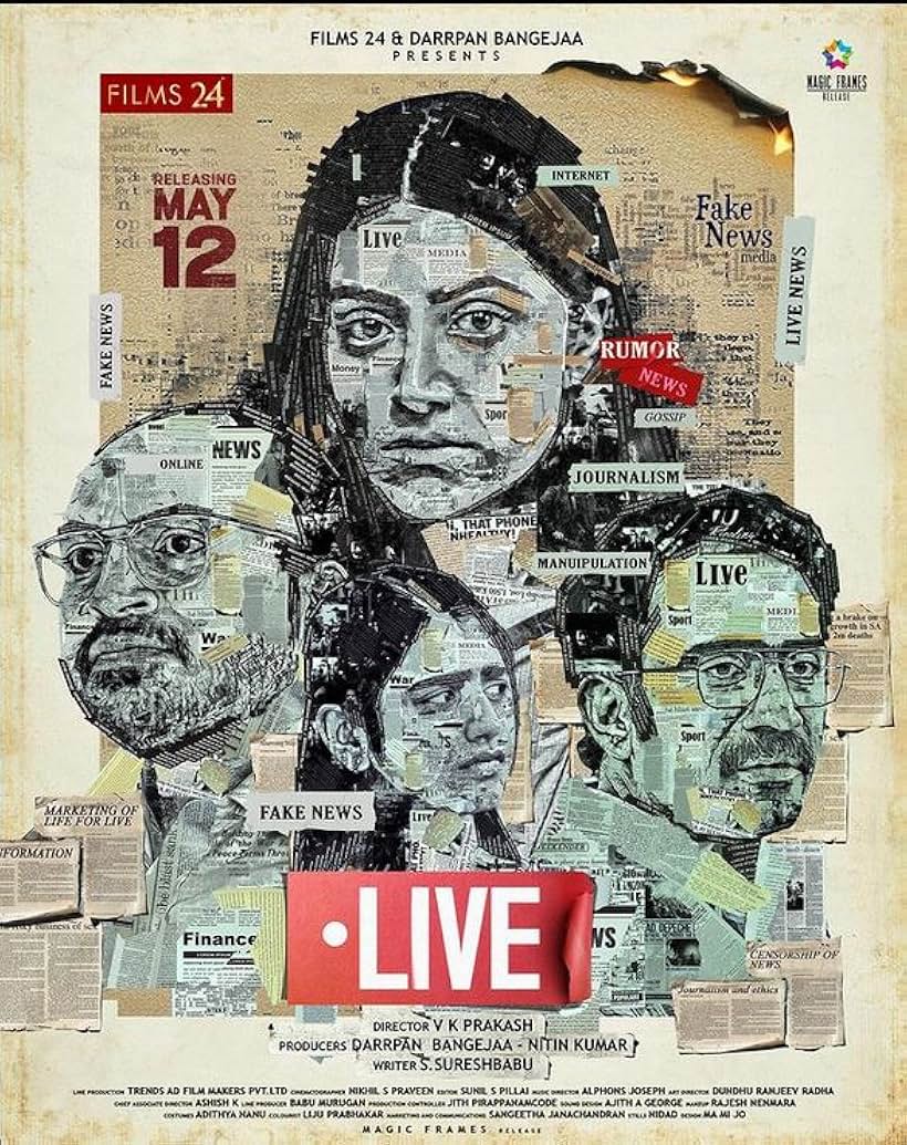 Mamta Mohandas, Shine Tom Chacko, Soubin Shahir, and Priya Prakash Varrier in Live (2023)