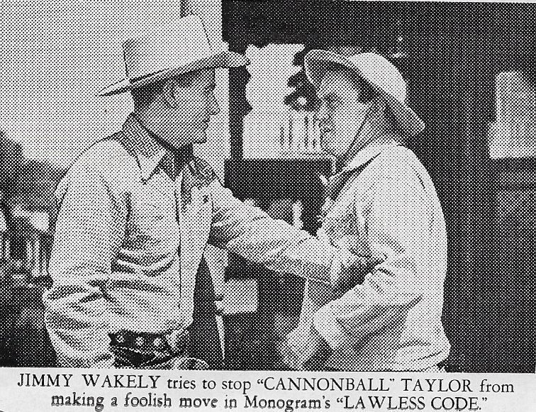 Dub Taylor and Jimmy Wakely in Lawless Code (1949)