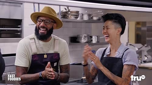 Culinary masters Kristen Kish, Jeremy Ford and Justin Sutherland compete to perfectly recreate, then skillfully reimagine a celebrity guest's favorite fast food dish as they try to win the "Chompionship Trophy".