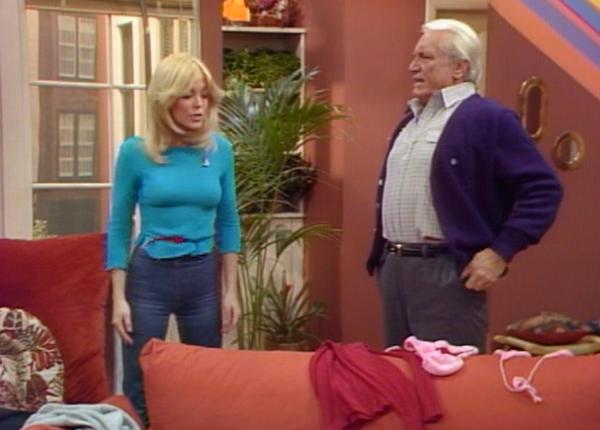 Lydia Cornell and Ted Knight in Too Close for Comfort (1980)