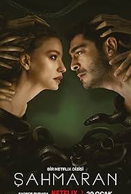 Serenay Sarikaya and Burak Deniz in Shahmaran (2023)