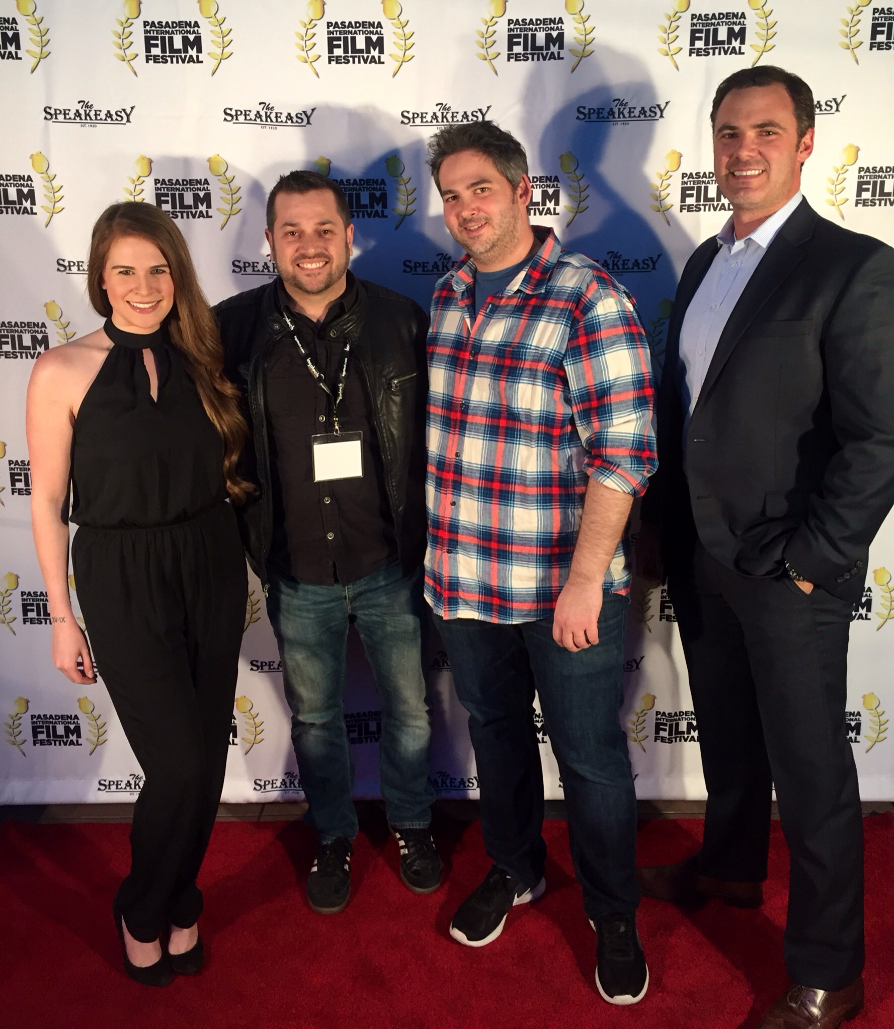 Actor Ryan Milton Pratt, Actress Sivan Amilani, Director Troy Ruff and Writer Craig Lewis attend a screening of "The Reckoning" at the Pasadena International Film Festival.  