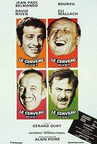 David Niven, Jean-Paul Belmondo, Bourvil, and Eli Wallach in The Brain (1969)