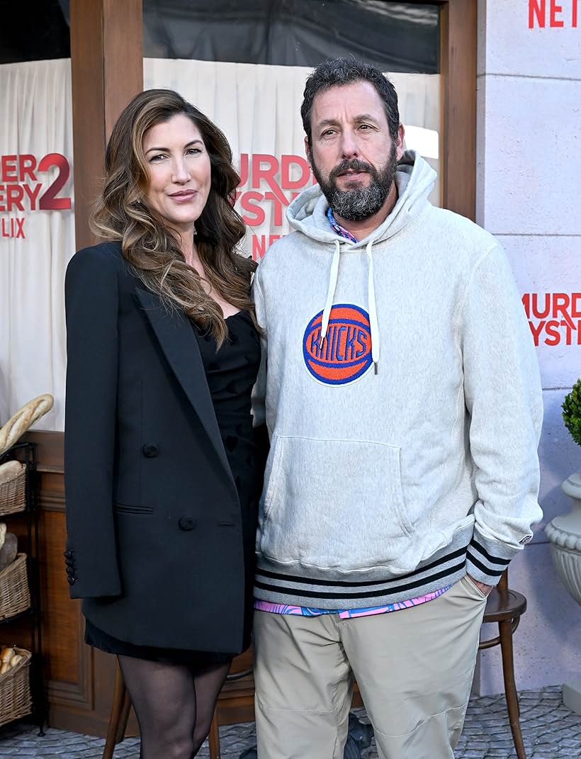 Adam Sandler and Jackie Sandler at an event for Murder Mystery 2 (2023)