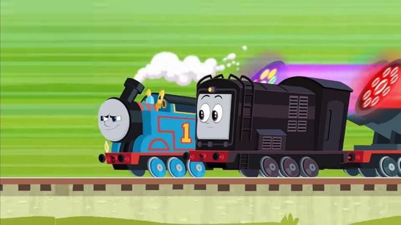 Shomoy James Mitchell, Aaron Barashi, Henry Harrison, and Meesha Contreras in Thomas & Friends: All Engines Go (2021)