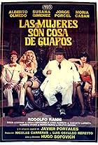 Moria Casán, Susana Giménez, Alberto Olmedo, and Jorge Porcel in Las mujeres son cosa de guapos (1981)