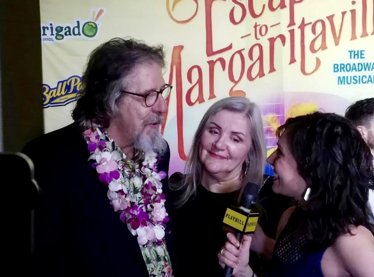 Opening Night on Broadway in "Escape to Margaritaville" (With wife Claudia Hill)