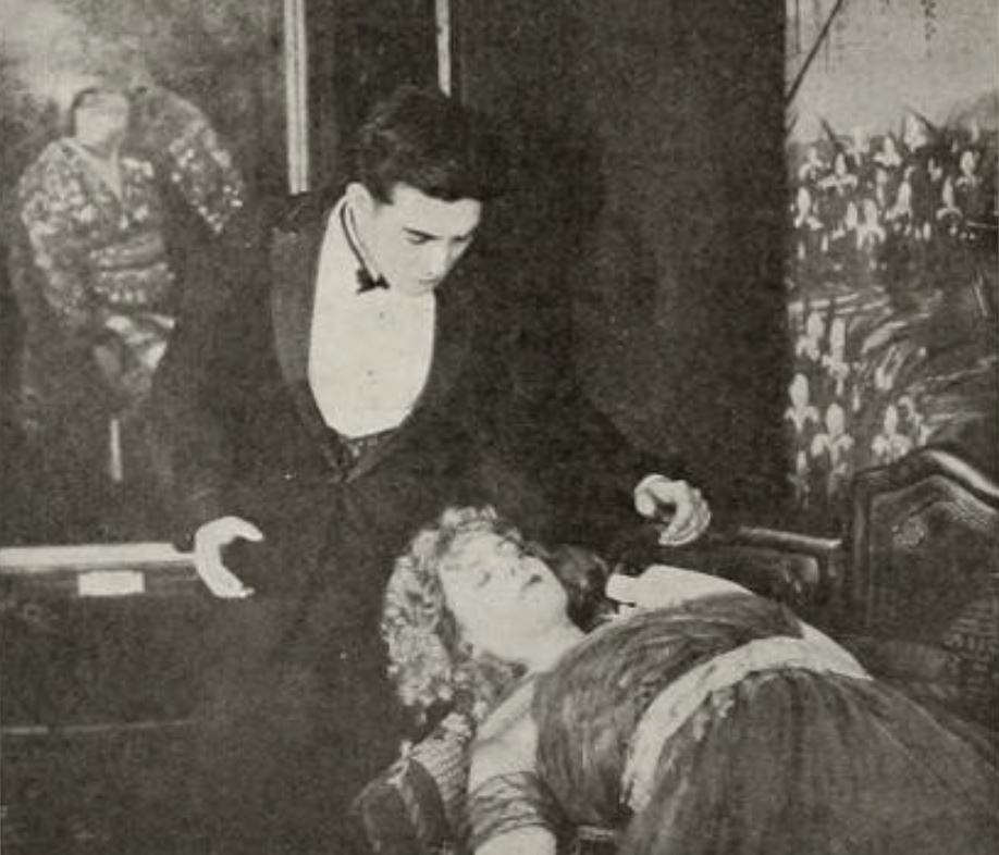 Sessue Hayakawa and Myrtle Stedman in The Soul of Kura San (1916)