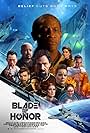 Aron Eisenberg, Richard Hatch, Tim Russ, James Kyson, Rivkah Raven Wood, Brandon Stacy, Jodie Bentley, Jasmine Waltz, Madison Russ, and Ryan T. Husk in Blade of Honor (2017)