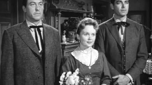 Rory Calhoun, Regis Parton, and Olive Sturgess in The Texan (1958)