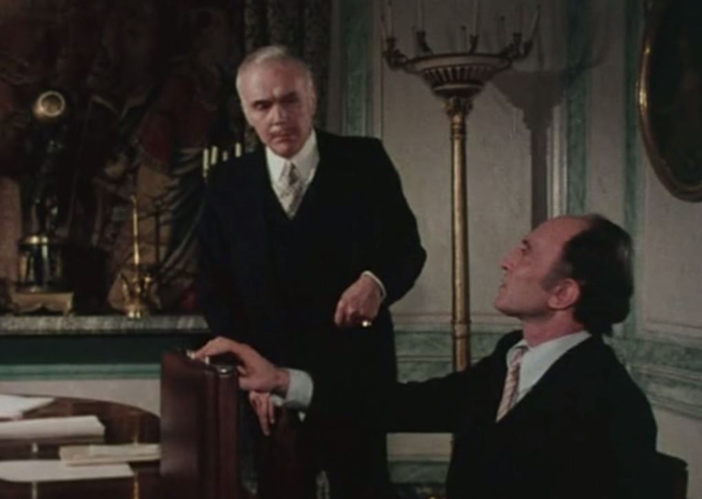 Hubert Gignoux and Pierre Tabard in Les compagnons d'Eleusis (1975)