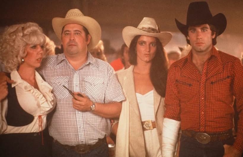 John Travolta, Madolyn Smith Osborne, Brooke Alderson, and Barry Corbin in Urban Cowboy (1980)