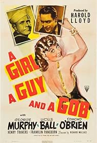 Lucille Ball, George Murphy, and Edmond O'Brien in A Girl, a Guy, and a Gob (1941)