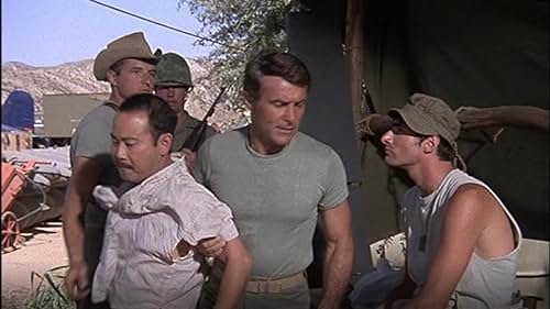 Robert Conrad, Joey Aresco, Clyde Kusatsu, and James Whitmore Jr. in Black Sheep Squadron (1976)