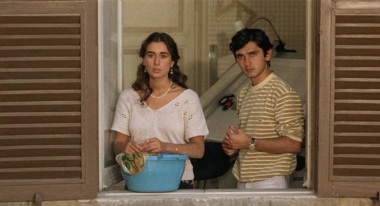 Enrica Maria Modugno and Vincenzo Salemme in Bianca (1984)