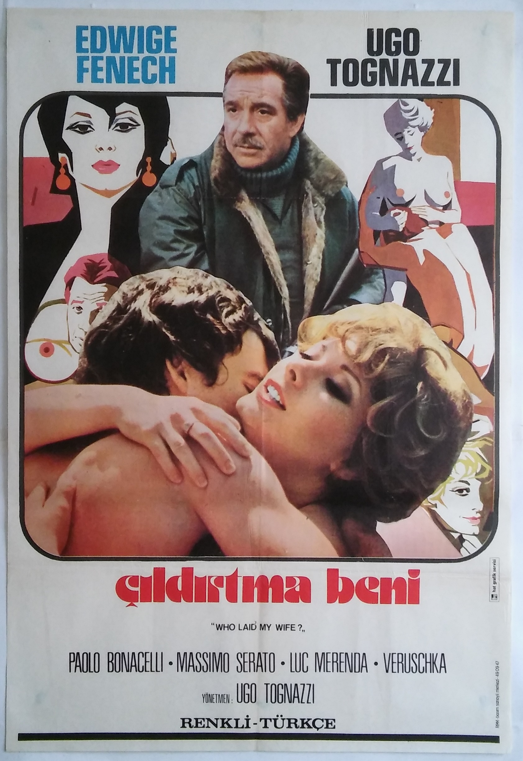 Edwige Fenech and Ugo Tognazzi in Cattivi pensieri (1976)