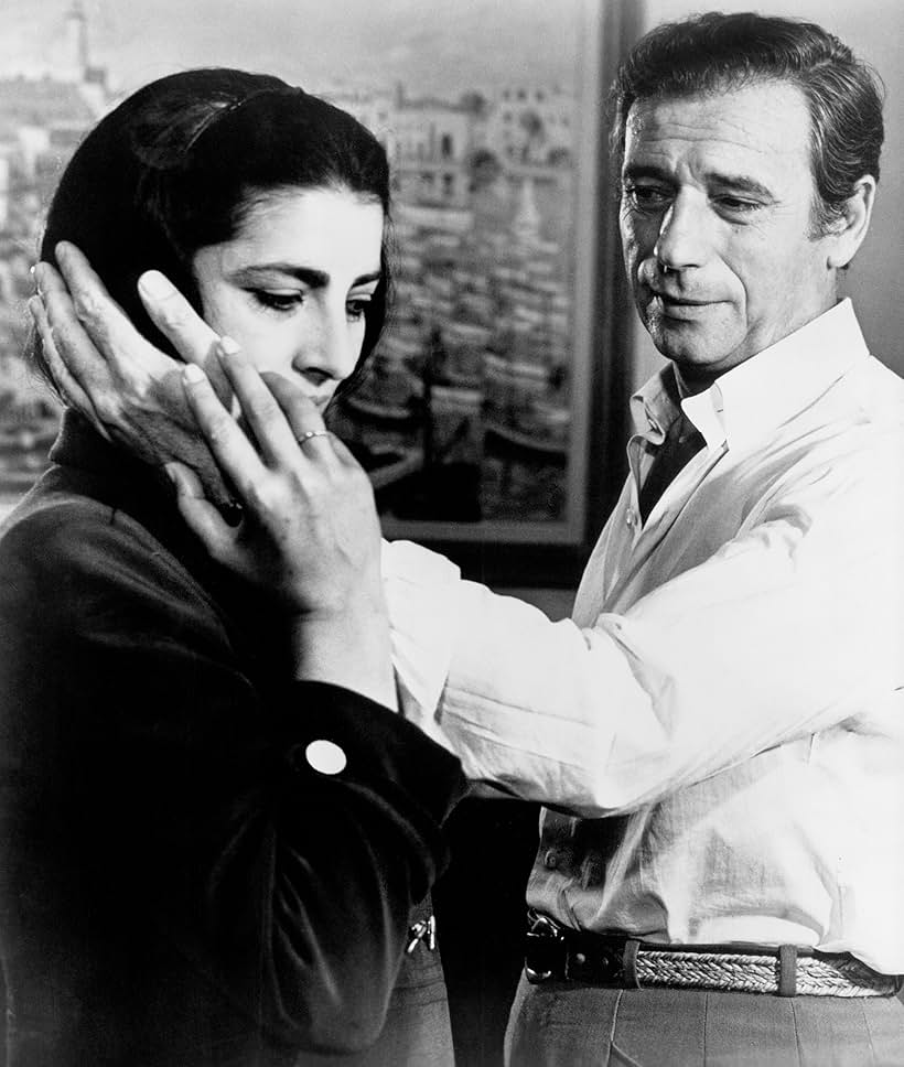 Yves Montand and Irene Papas in Z (1969)