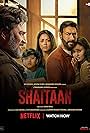 Ajay Devgn, Jyotika, Madhavan, Anngad Raaj, and Janki Bodiwala in Shaitaan (2024)