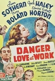 John Carradine, Edward Everett Horton, Mary Boland, Walter Catlett, Jack Haley, and Ann Sothern in Danger - Love at Work (1937)