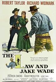 Robert Taylor, Richard Widmark, and Patricia Owens in The Law and Jake Wade (1958)