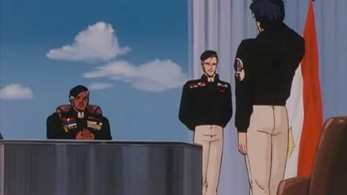 Issei Masamune, Kei Tomiyama, and Kenji Utsumi in Legend of the Galactic Heroes (1988)