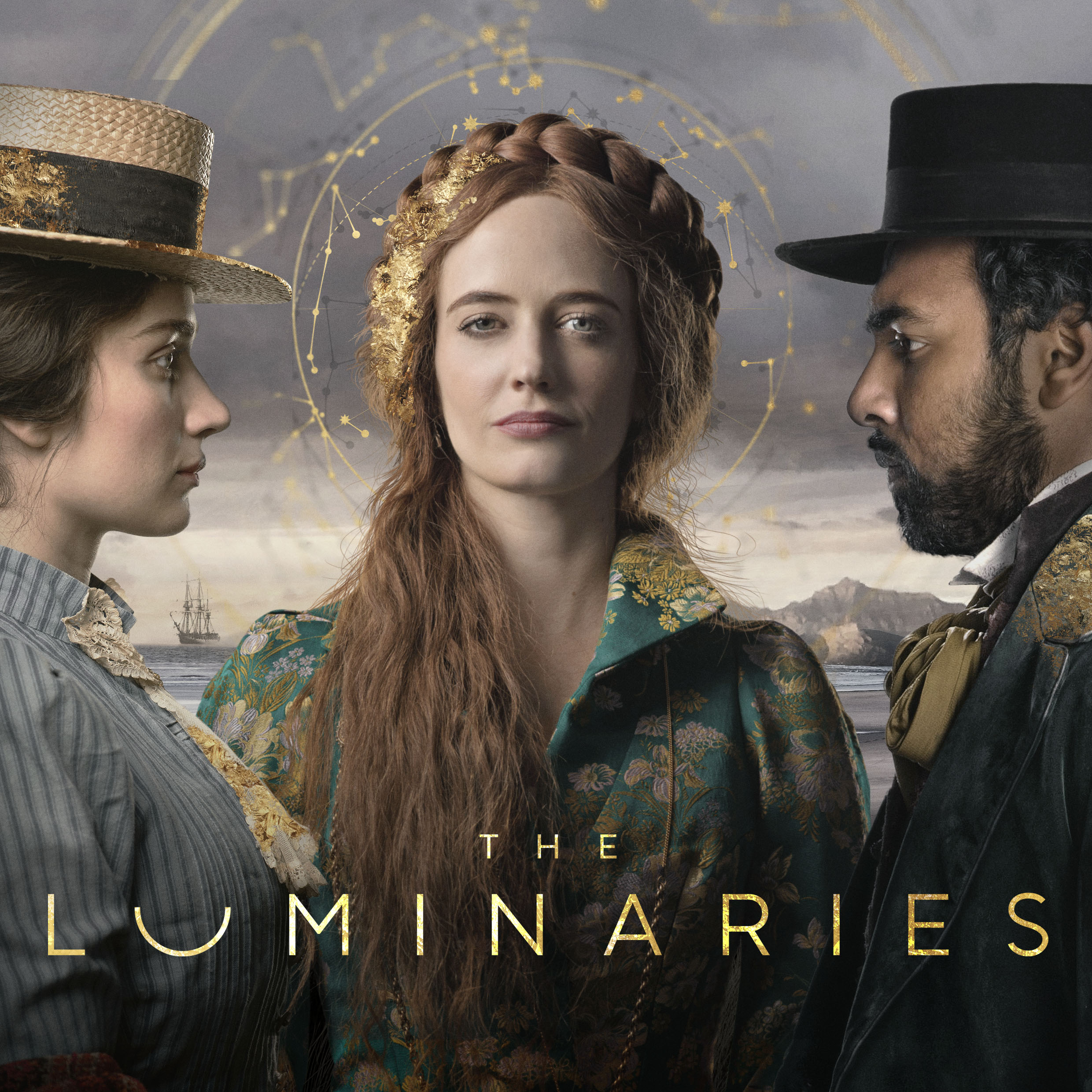 Eva Green, Eve Hewson, and Himesh Patel in The Luminaries (2020)