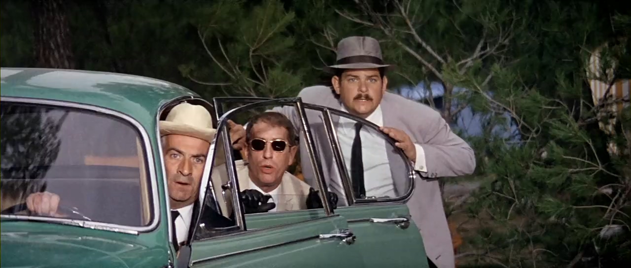 Louis de Funès, Jean Droze, and Jacques Ferrière in The Sucker (1965)