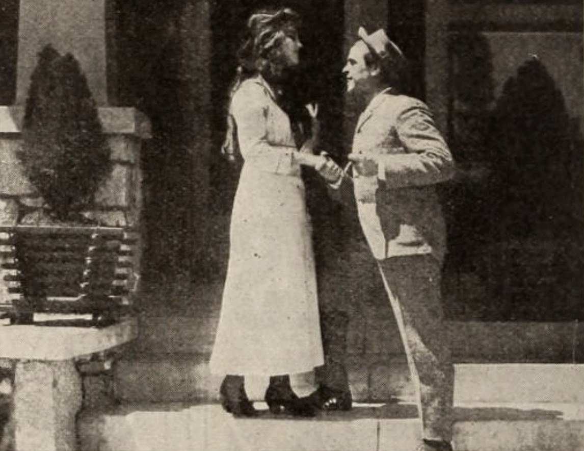 Edward Dillon and Florence La Badie in Dave's Love Affair (1911)