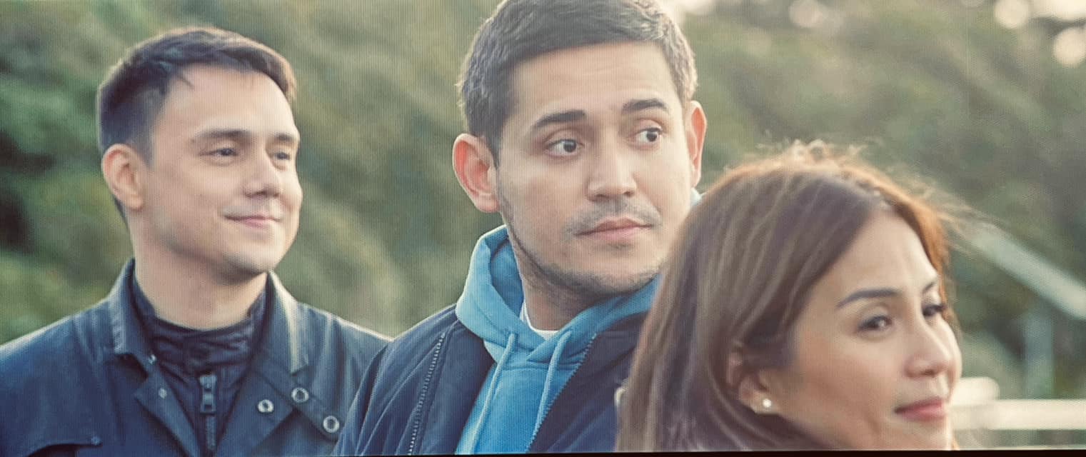 Paolo Contis, Patrick Garcia, and Kaye Abad in A Journey (2024)