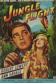 Robert Lowery and Ann Savage in Jungle Flight (1947)