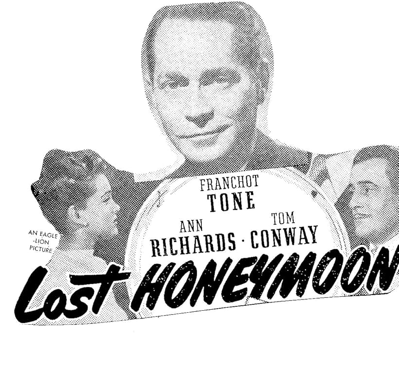 Tom Conway, Ann Richards, and Franchot Tone in Lost Honeymoon (1947)