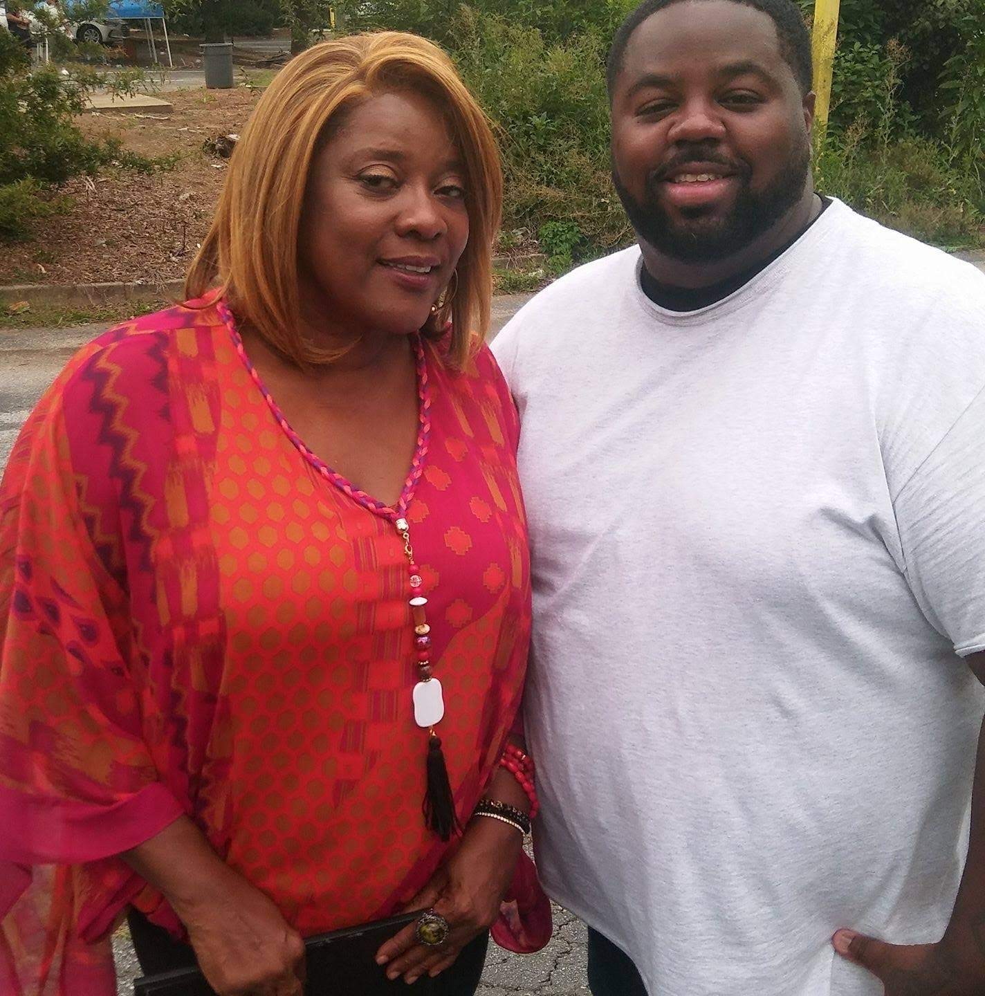 Actor Jojuan Westmoreland (Right) and Actress Loretta Devine (Left) After Wrap On the Trap.