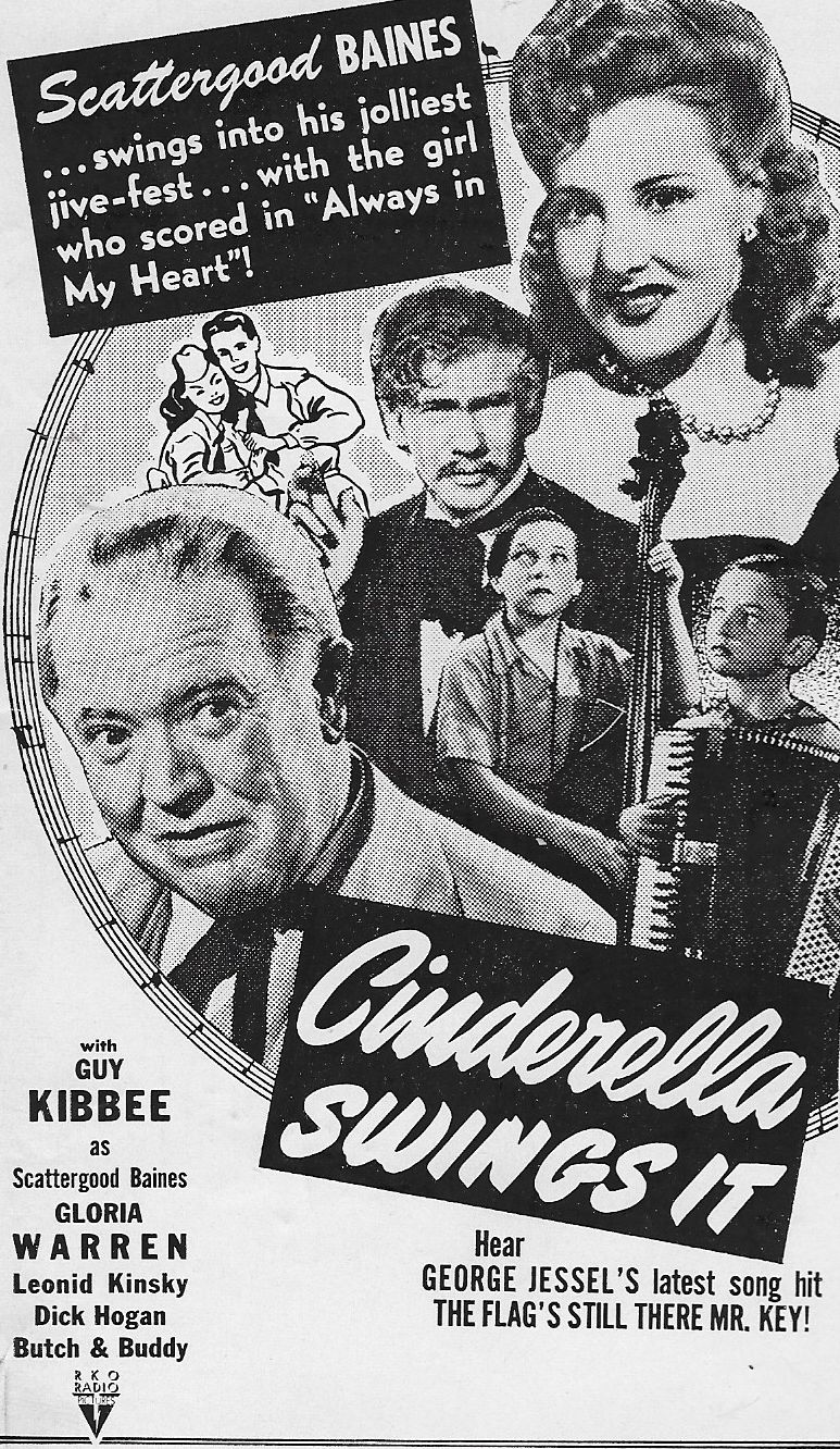 Kenneth Brown, Guy Kibbee, Leonid Kinskey, Billy Lenhart, and Gloria Warren in Cinderella Swings It (1943)