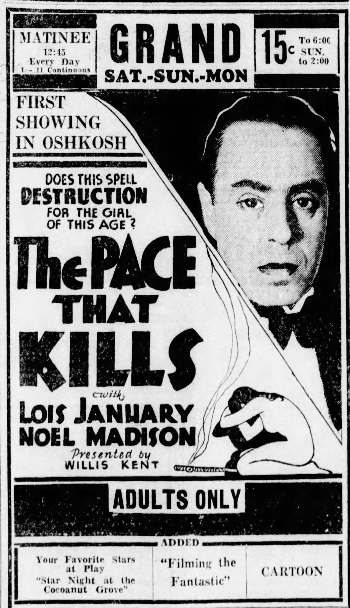 The Pace That Kills (1935)