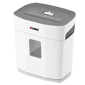 DahlePaperSAFE 140 Paper Shredder (10 Sheets, Oil-Free, Jam Protection, Cross-Cut, for Home-Office) Grey,36.6 x 34.7 x 21.7cm