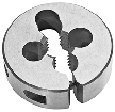 Pipe (NPS) Thread Round Die, High Speed Steel 1/8 - 27 N.P.S. X 1-1/2" O.D.