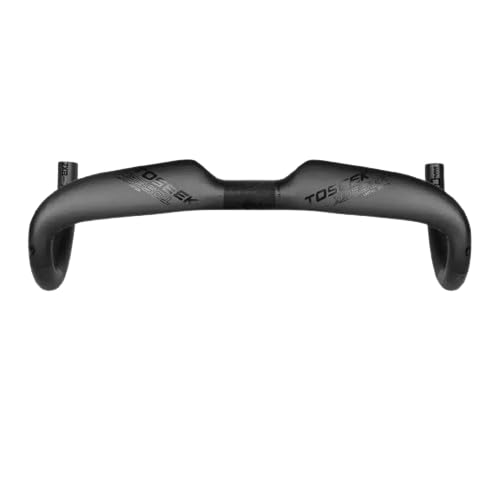 FCC Racing Toseek Carbon Handlebar, 31.8mm Clamp, Full Carbon Fiber Construction, Matte Black (400MM)