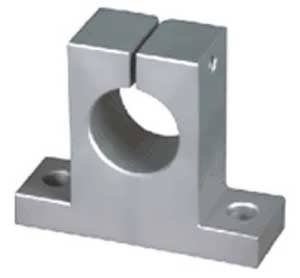 Linear Motion 12 mm Shaft Support Block, Aluminum, Metric