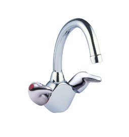 Pegler Yorkshire 4B7014 Chrome Leger Two Lever Monobloc Kitchen Mixer